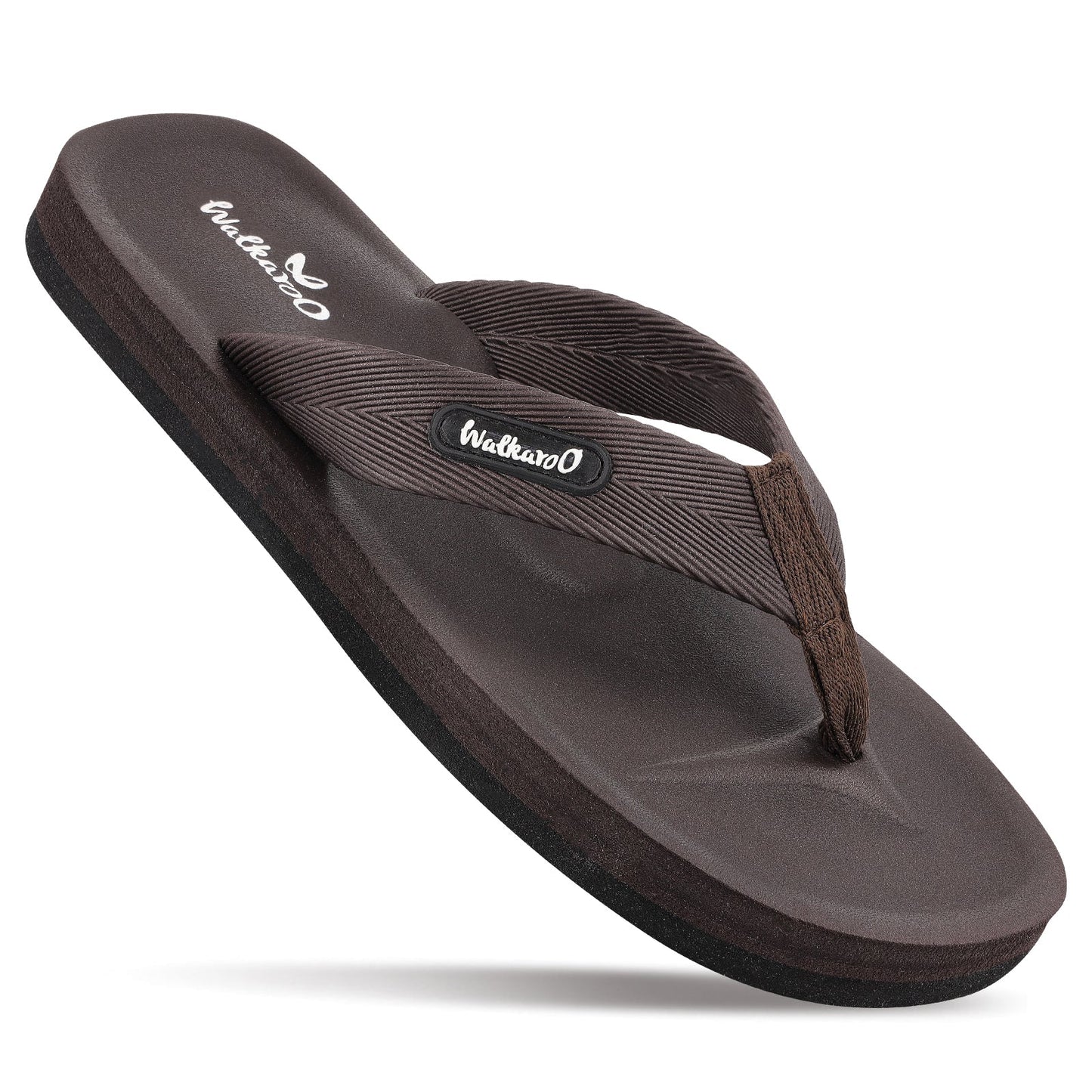 Walkaroo Gents Flip Flop Thong - WC4228 Brown - Walkaroo Footwear