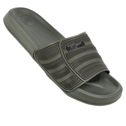 Walkaroo Men's Sliders  - WC4847 Olive