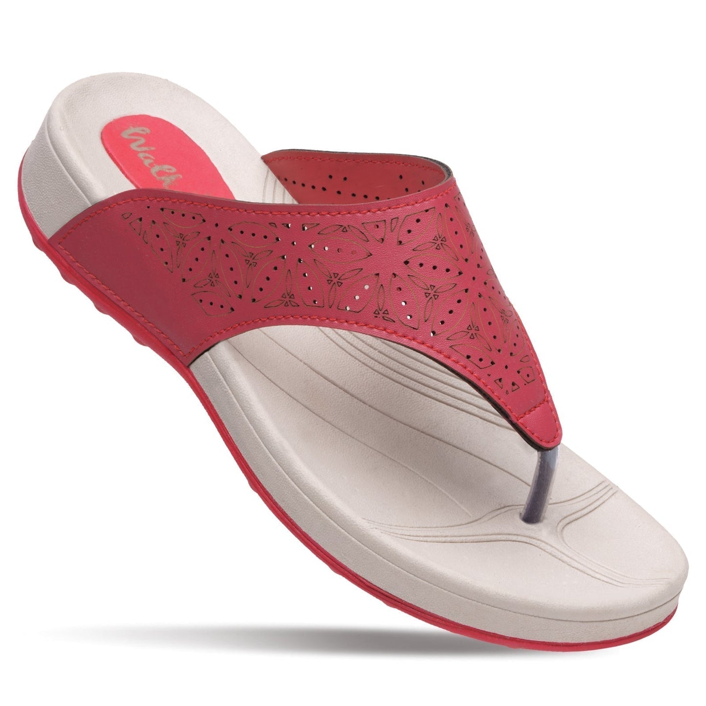 women casuals sandals red