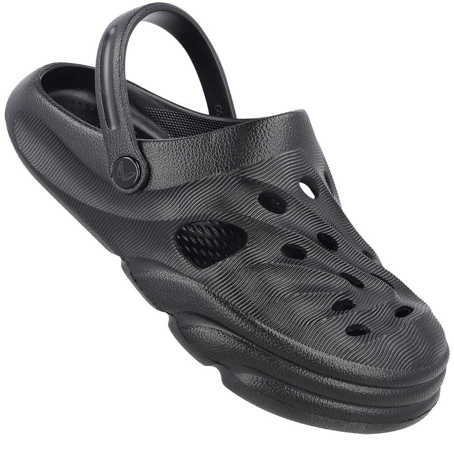 Walkaroo Mens Clogs  - WC8732 Black