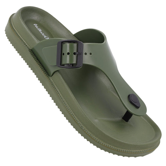 Men's Flip Flops - WC8734 Olive