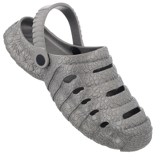 Walkaroo Men's Clogs  - WC8761 Dark Grey