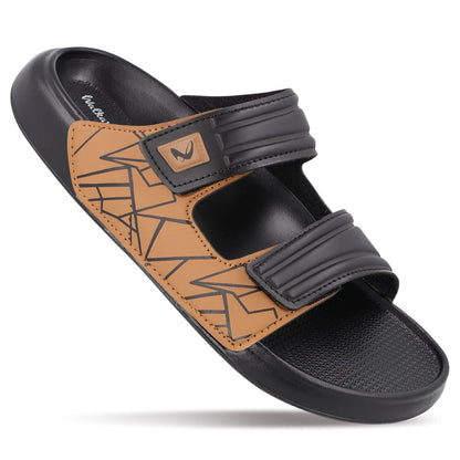 Men's Daily Wear Sandal- WC8796 Black Brown