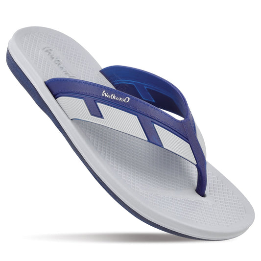 Men's Flip Flop Slippers - WC8805 Grey Navy Blue