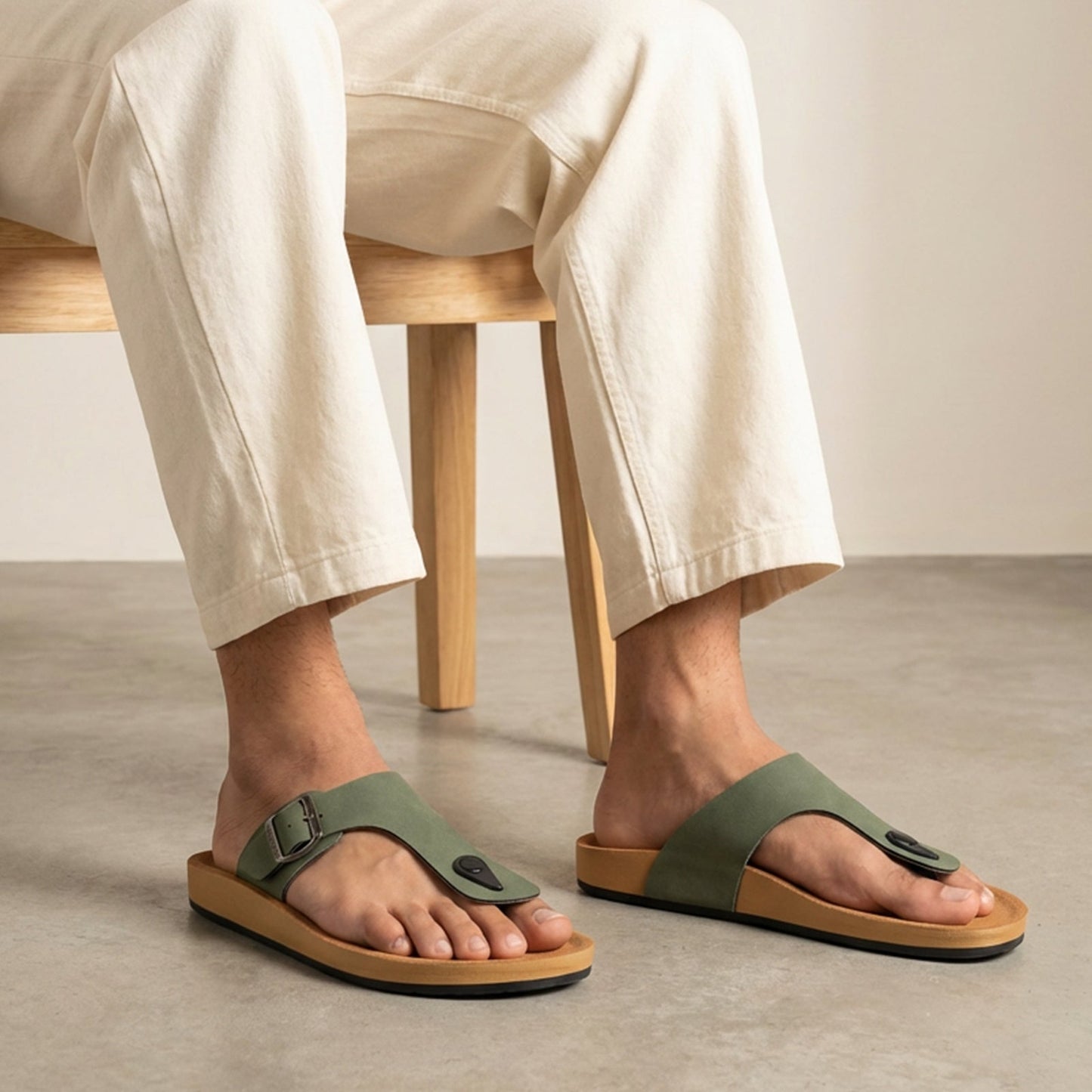 Men's Daily Wear Sandals - WE1332 Olive