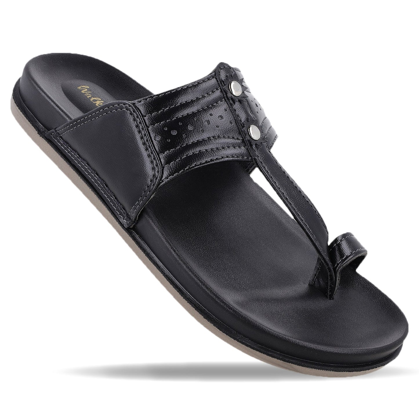 Men's Kolhapuri Chappal - WE1351 Black