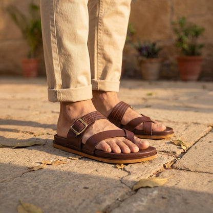 Men's Daily Wear Comfort Sandals - WE1353 Brown