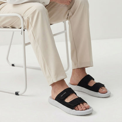 Men's Daily Wear Sandals - WE8821 Light Grey Black