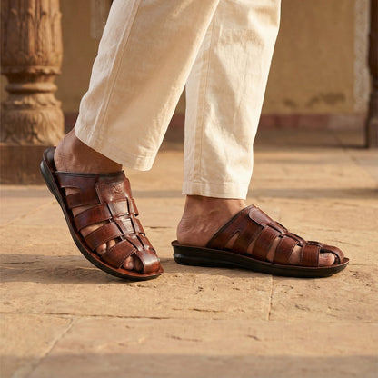 Men's Fisherman Sandals  - WG5306 Brown