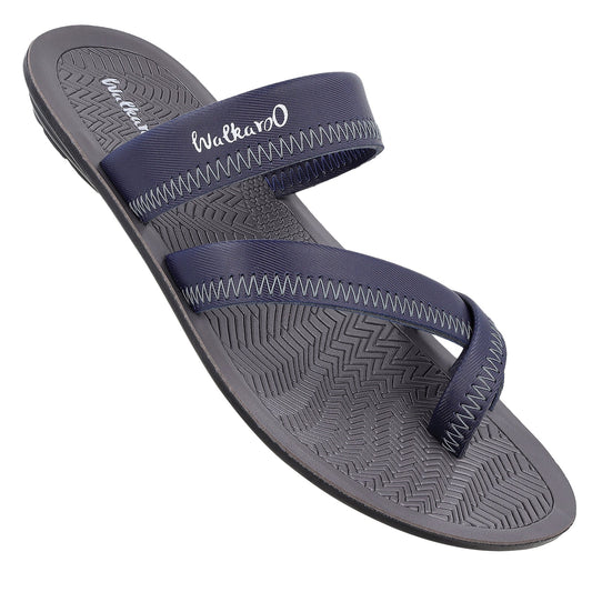 Boy's Cross Strap Slide Sandals  - WG5340 Grey Blue