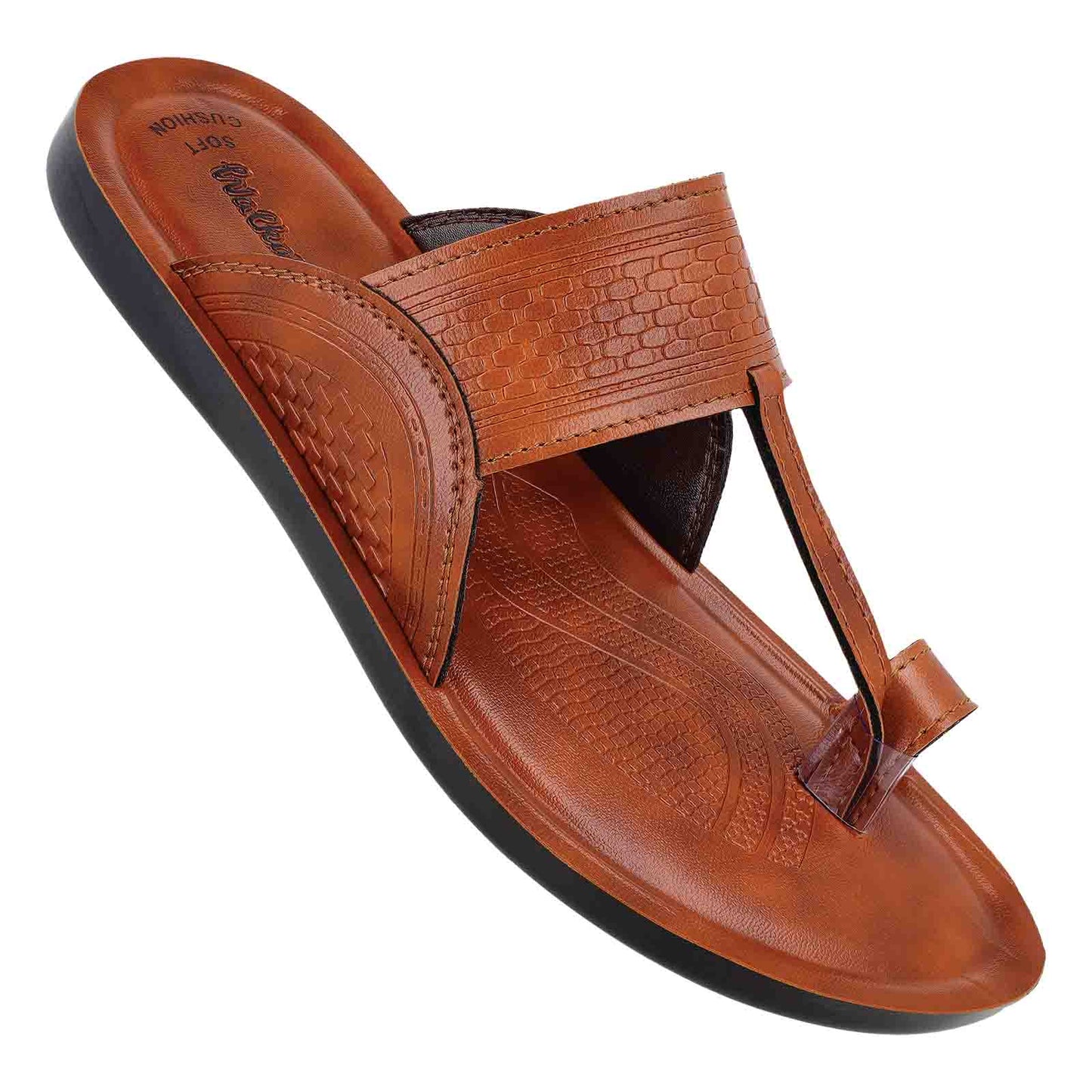 Men's Kolhapuri Chappal - WG5577 Tan