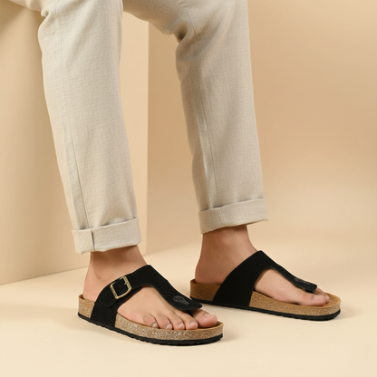 URBANOZ Men's Comfort Sandals - WGE53242 Black