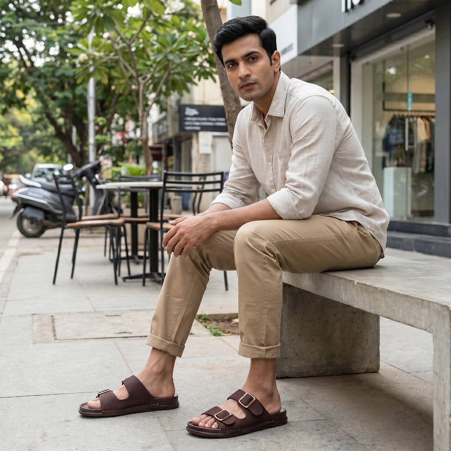 Men's Daily Wear Comfort Sandals - WGP53140 Brown
