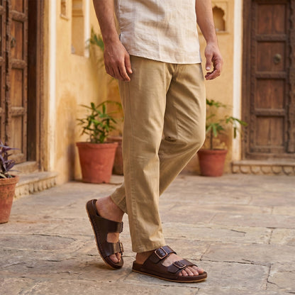 Men's Daily Wear Comfort Sandals - WGP53189 Brown