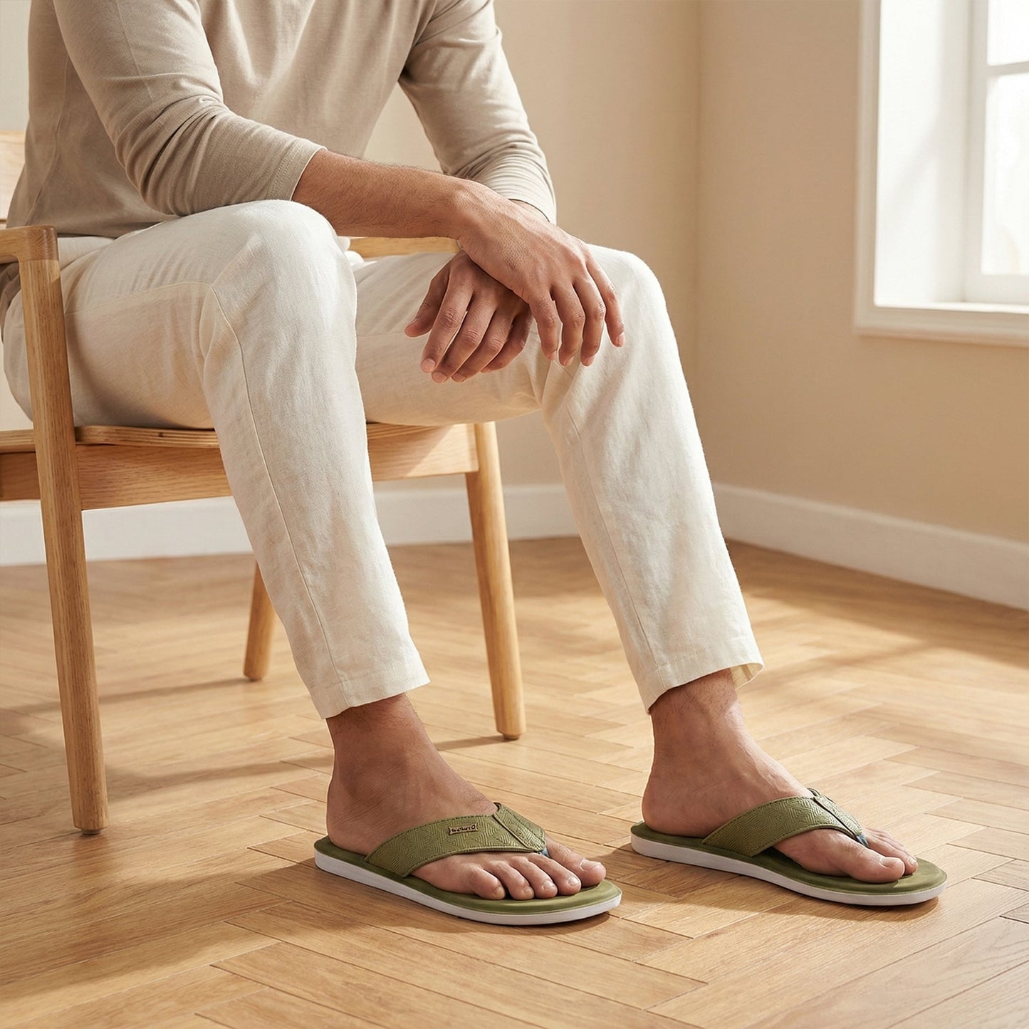 Men's Daily Wear Sandals  - WGR50002 Sage Green