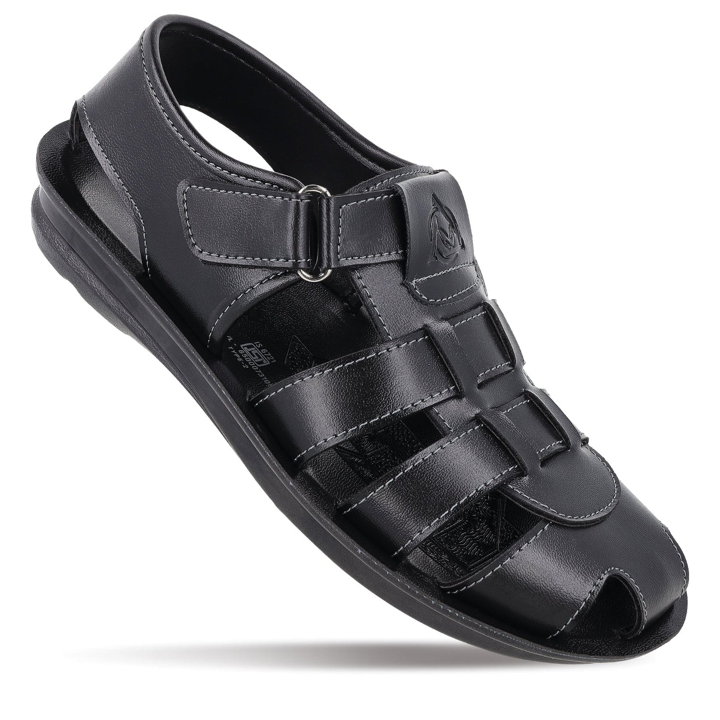 Men's Fisherman Sandals - WGR58052 Black