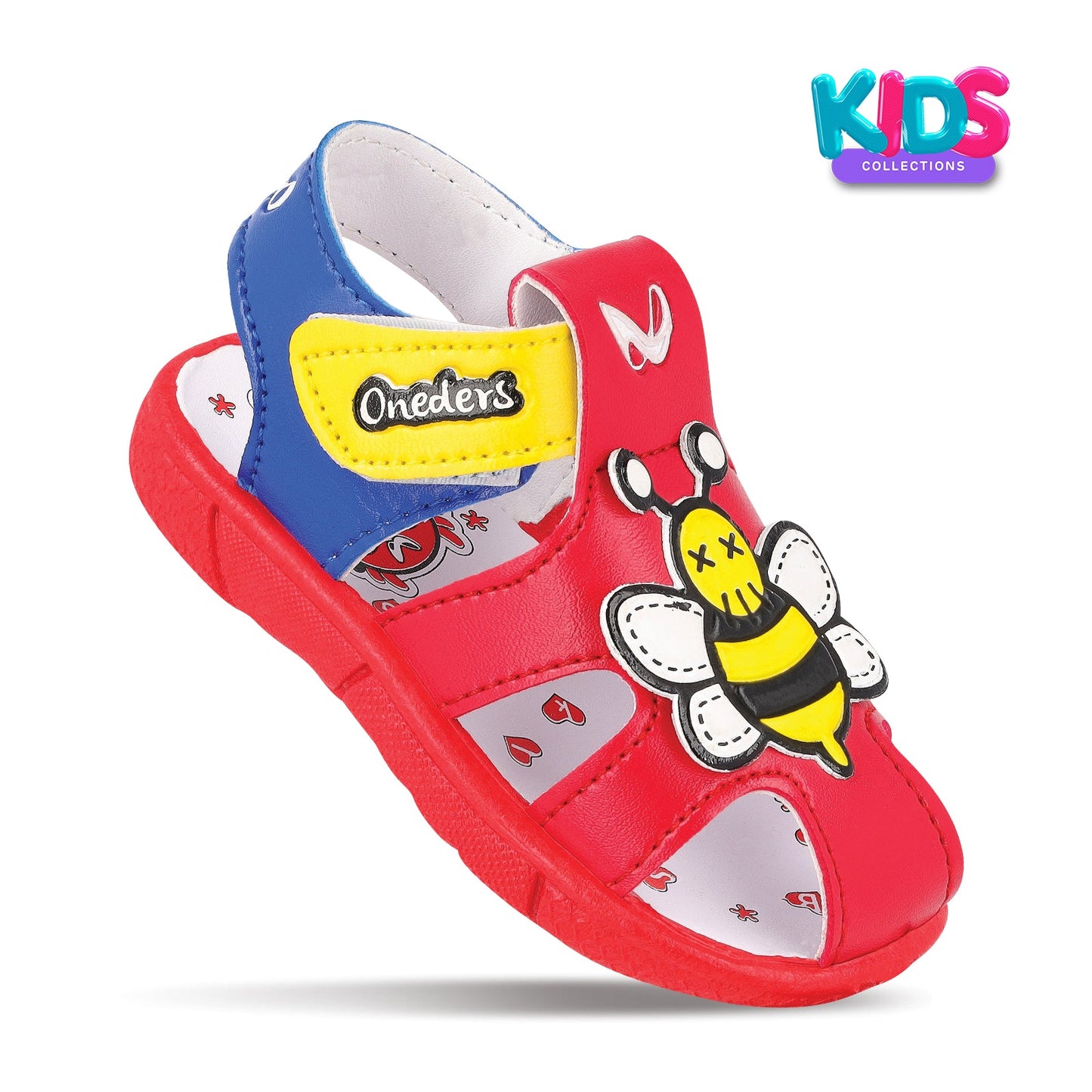 Walkaroo Kids Cartoonic Fisherman Sandals  - WK330 Red