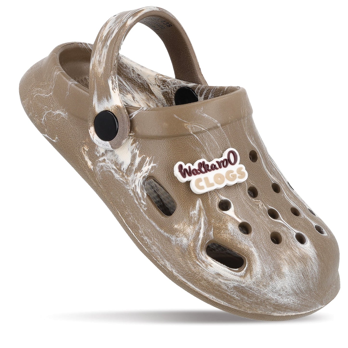 Kid's Clogs  - WK438 Brown White