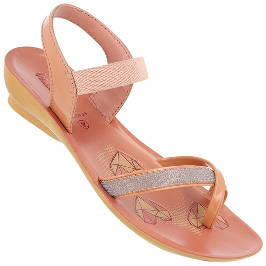 Girl's Daily Wear Sandals  - WK760 Peach