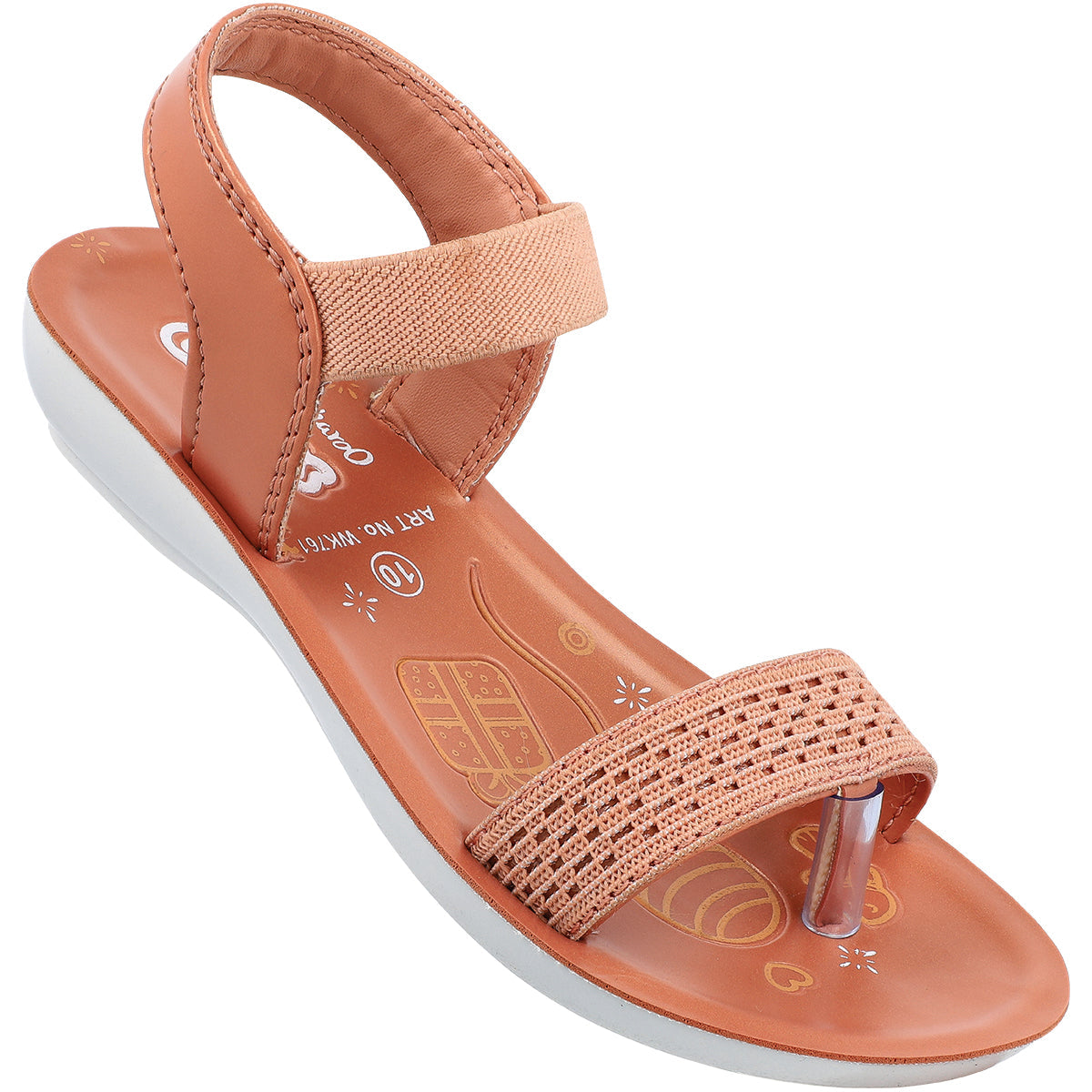 Girl's Daily Wear Sandals  - WK761 Peach