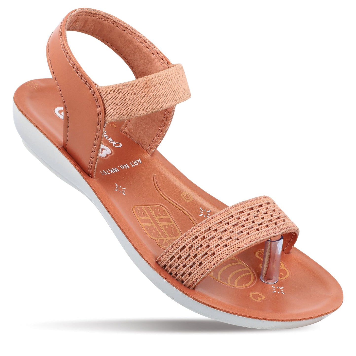 Girl's Daily Wear Sandals  - WK761 Peach