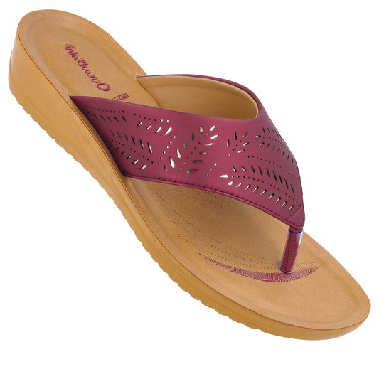 Women's Daily Wear Sandals  - WL7165 Maroon