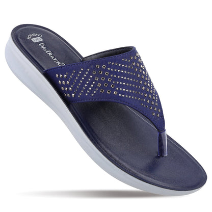 Women's Daily Wear Sandals  - WL7195 Navy Blue