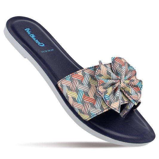 Women's Slide Sandals - WL7410  Navy Blue