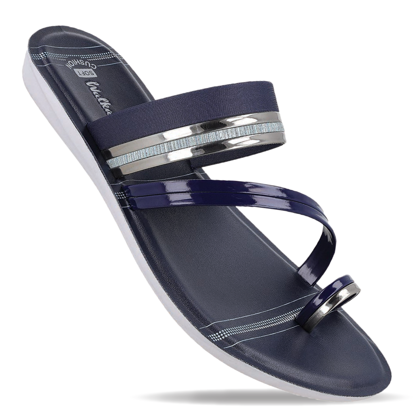 Women's Daily Wear Sandals  - WL7570 Navy Blue