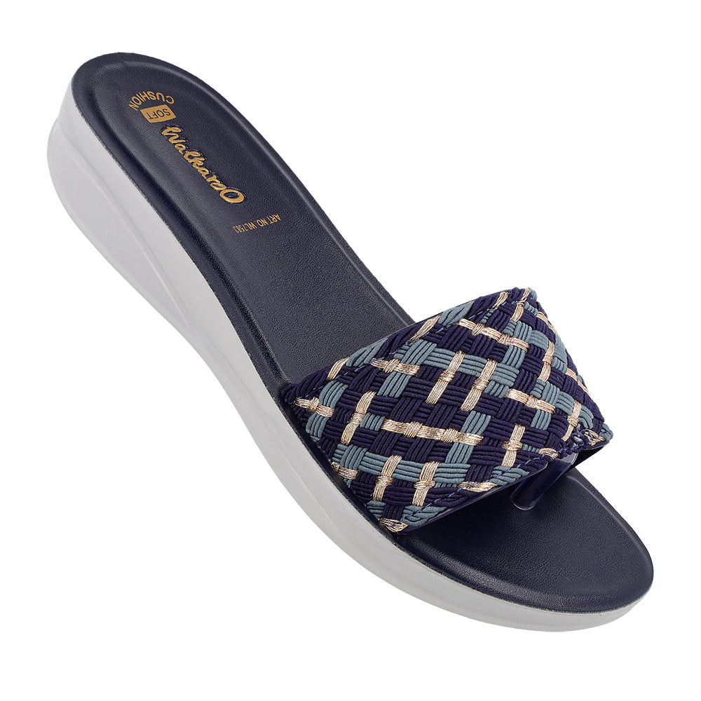 Women's Slide Sandals  - WL7583 Navy Blue