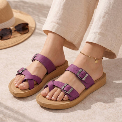 Women's Daily Wear Sandals  - WL7645 Plum