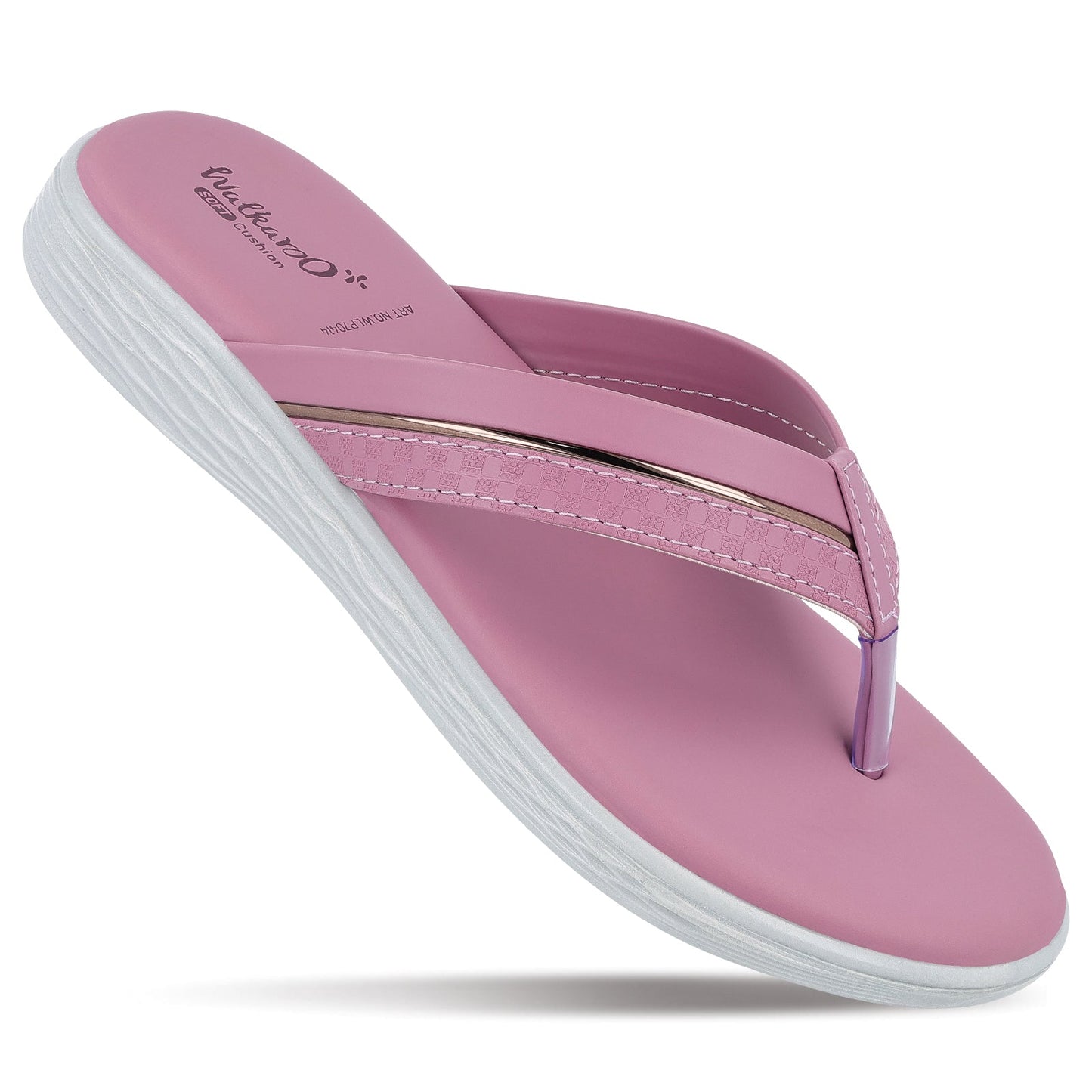 Women's Daily Wear V-Strap Sandals - WLP70414 Mauve