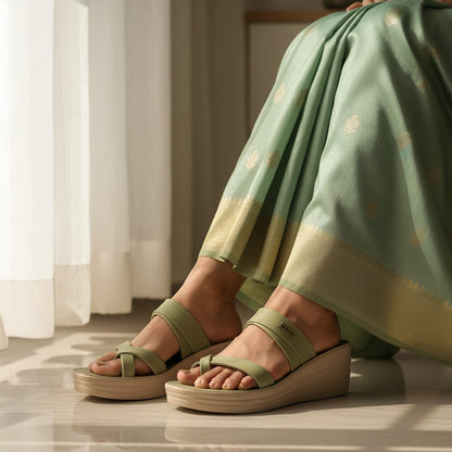Women's Wedge Heel Sandals  - WLP72029 Pista