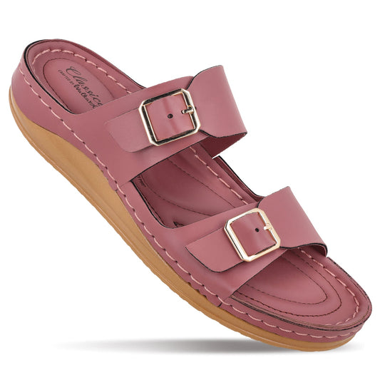 Women's Daily Wear Comfort Sandals  - WLP74021 Dusty Rose