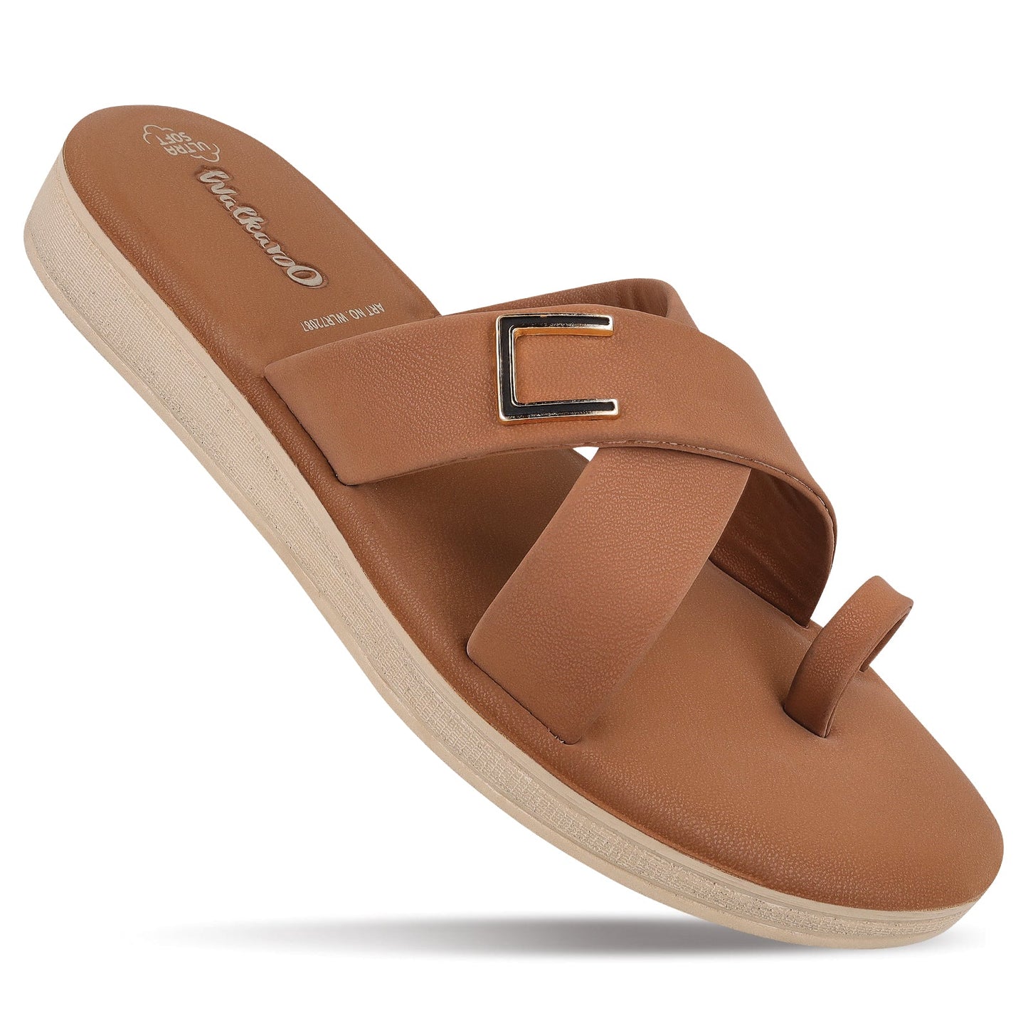 Women's Daily Wear Sandals  - WLR72087 Toffee