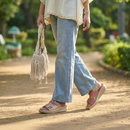 Women's Daily Wear Sandal  - WLR74019 Dusty Rose