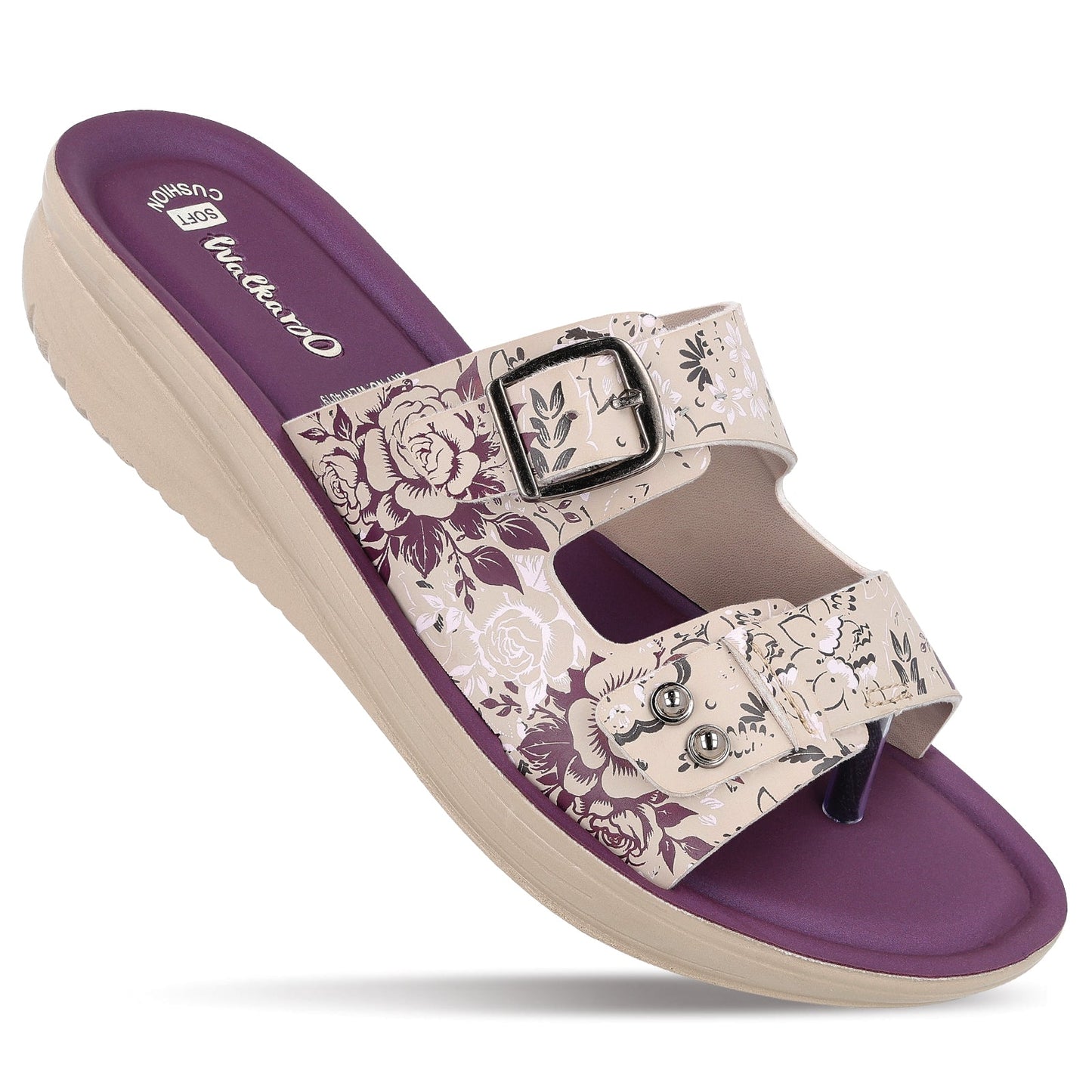 Women's Daily Wear Sandal  - WLR74019 Plum