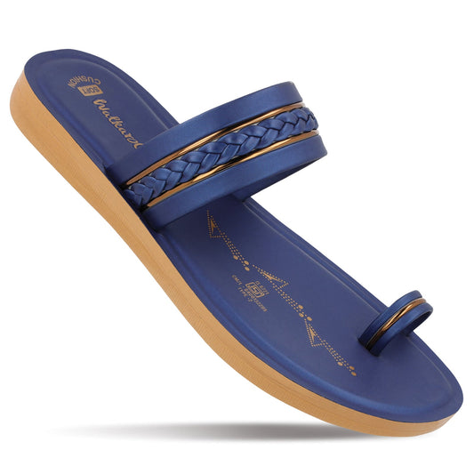 Women's Daily Wear Sandals  - WLR74501 Navy Blue