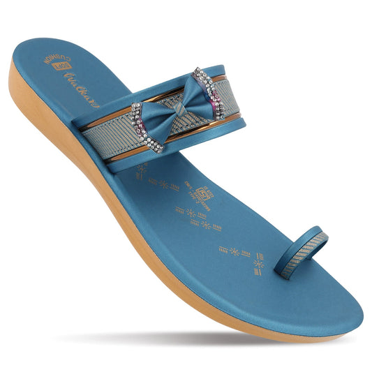 Women's Daily Wear Sandals  - WLR74507 Peacock Blue