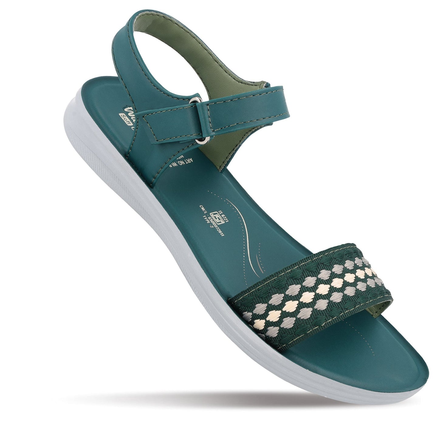 Women's Daily Wear Sandals - WLR77023 Green