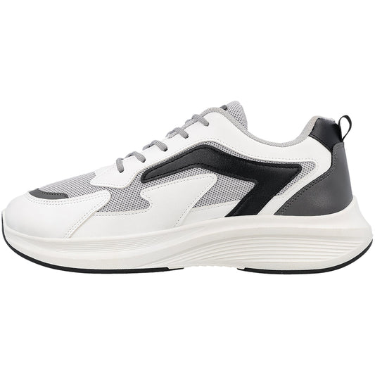 Men's Lace-up Walking Shoe - WS9129 White Black