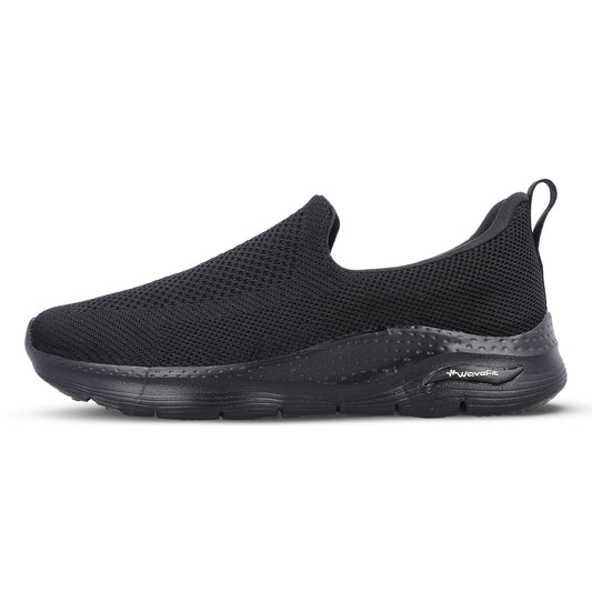 Men's Slip-on Walking Shoe - WS9610 Black Black