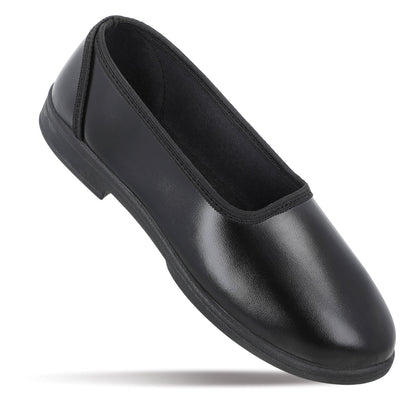 Girls Slip-On school Shoes - WV593 Black