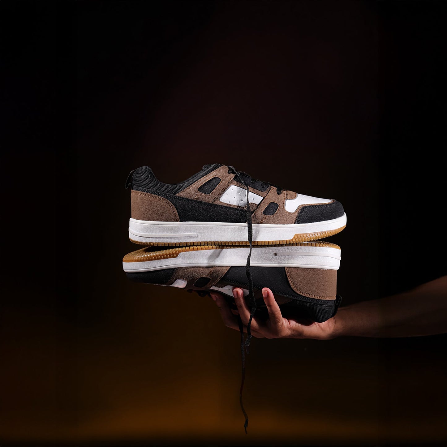 Men's Casual Sneakers - WY3344 Black Brown