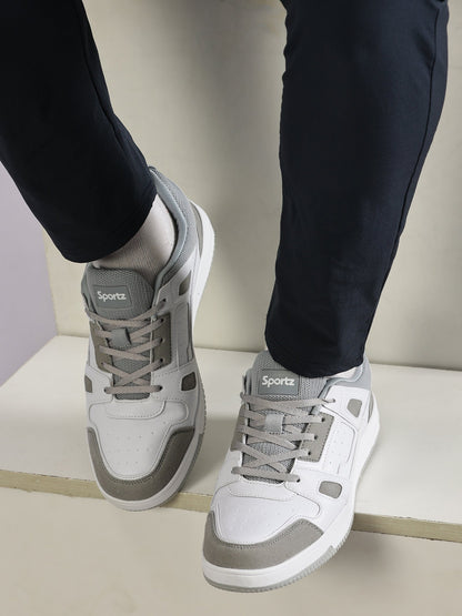 Men's Casual Sneakers - WY3344 White Grey