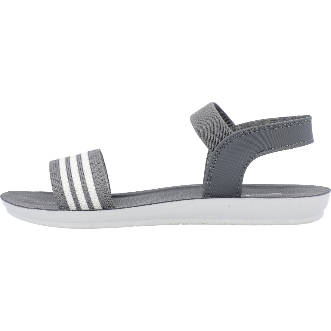 Blue Tyga Womens Ankle Strap Flat Sandals - BT2702 Grey - Walkaroo Footwear