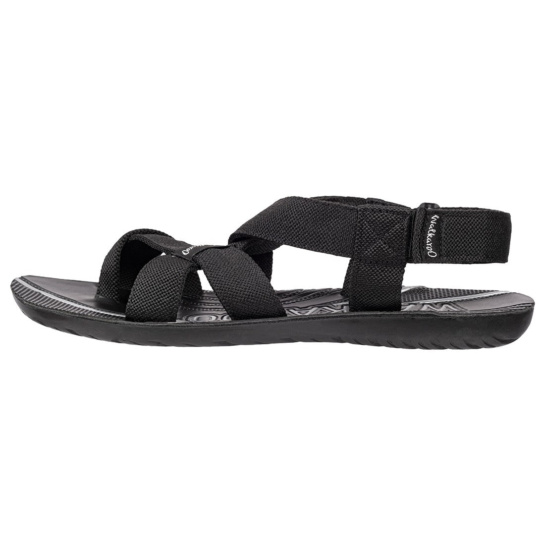 Walkaroo Mens Sandal - WG1523 Black - Walkaroo Footwear