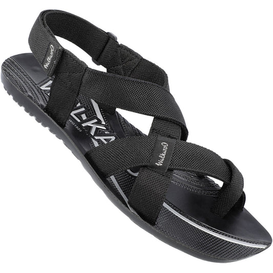 Walkaroo Mens Sandal - WG1523 Black - Walkaroo Footwear