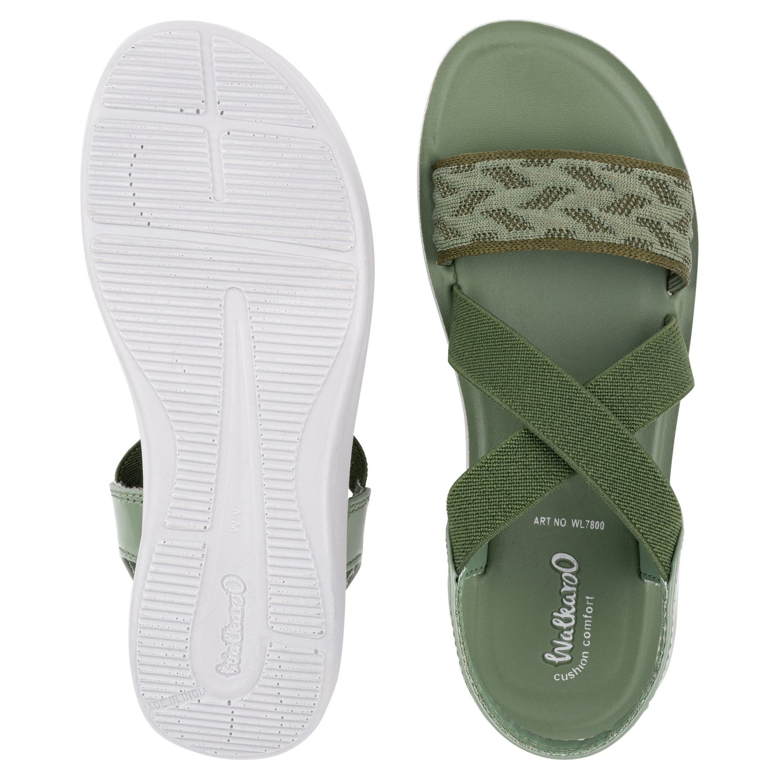 Walkaroo Womens Sandals - WL7800 Mint - Walkaroo Footwear