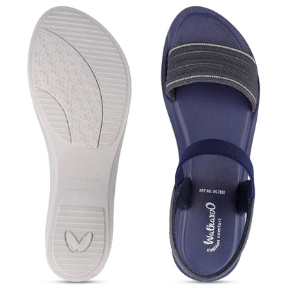 Walkaroo Womens Sandal - WL7830 Blue - Walkaroo Footwear